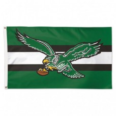 Philadelphia Eagles / Classic Logo Retro Flag - Deluxe 3' X 5'